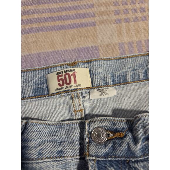 VINTAGE Levis 501 Jeans Mens 38 x 30 / 36 x 29 Straight Regular Medium Wash USA - Picture 4 of 12